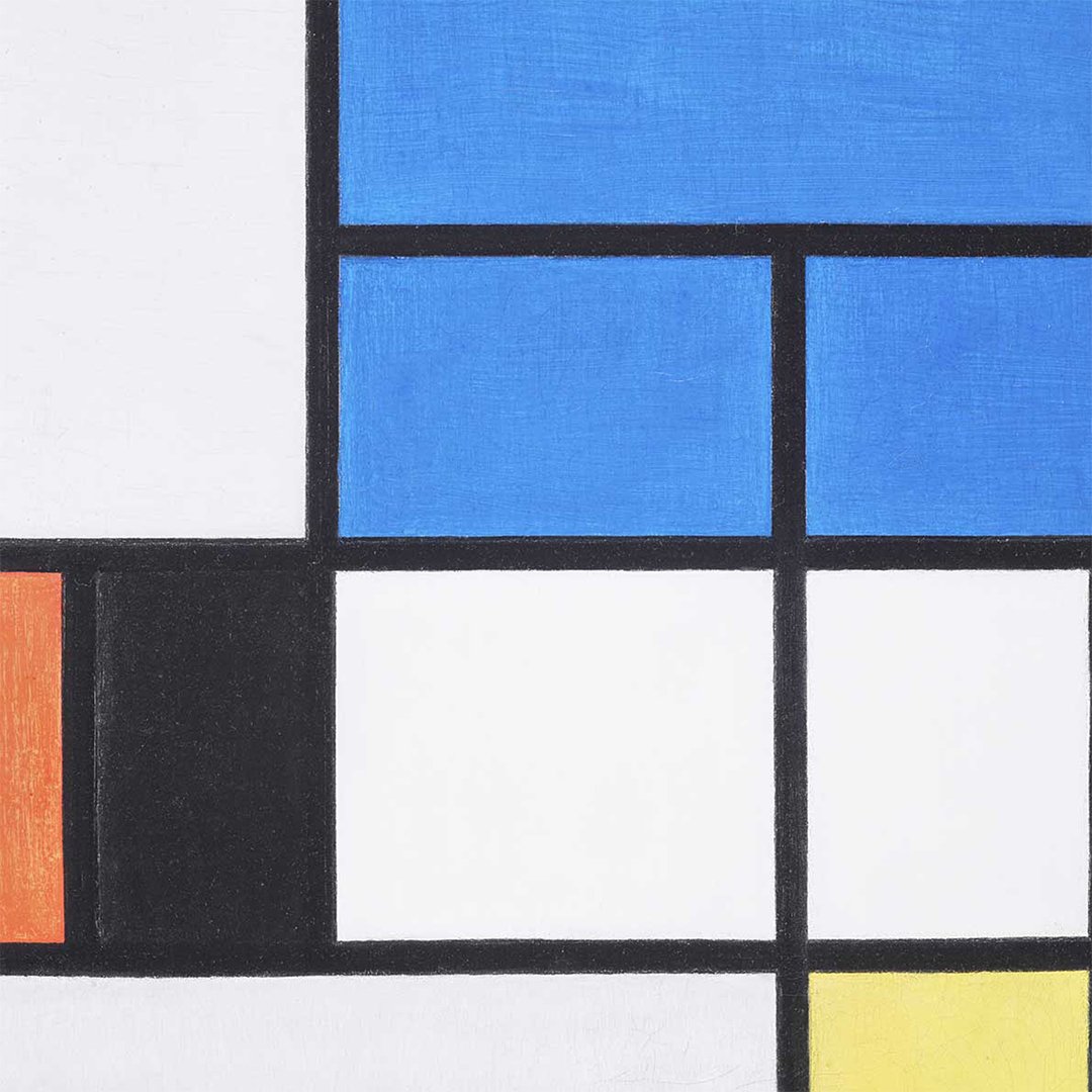 Poduszka na krzesło - Mondrian No 1 - obrazek 2