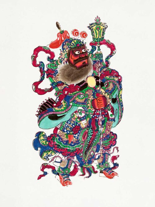 Poduszka na krzesło Chiński święty wojownik 20x20 cm