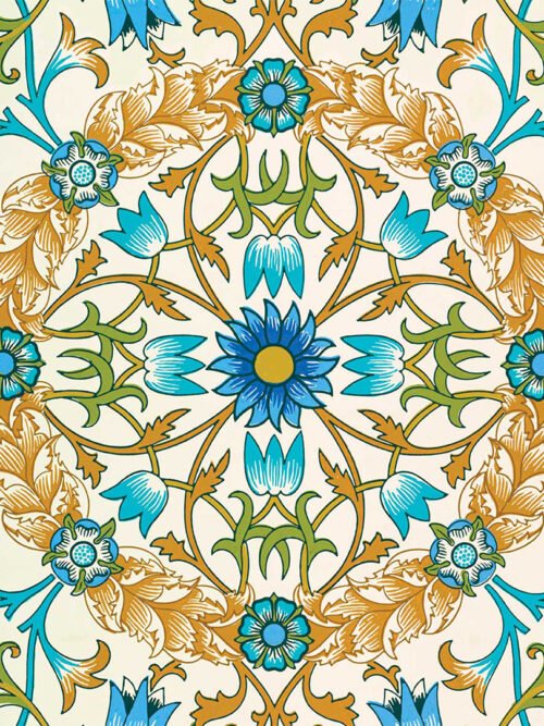 Poduszka na krzesło Florystyczna hipnoza 20x20 cm