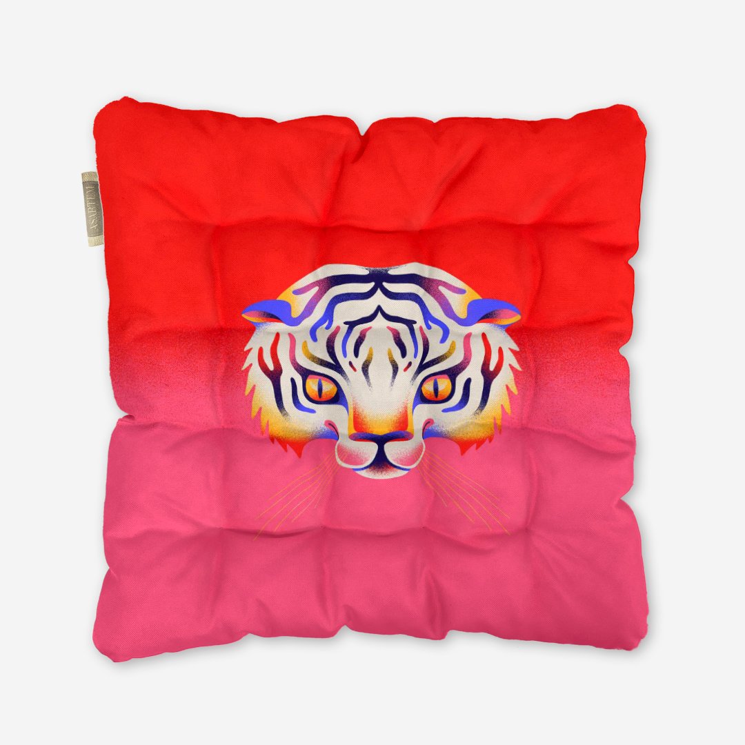 Poduszka na krzesło - Pink tiger - obrazek 4