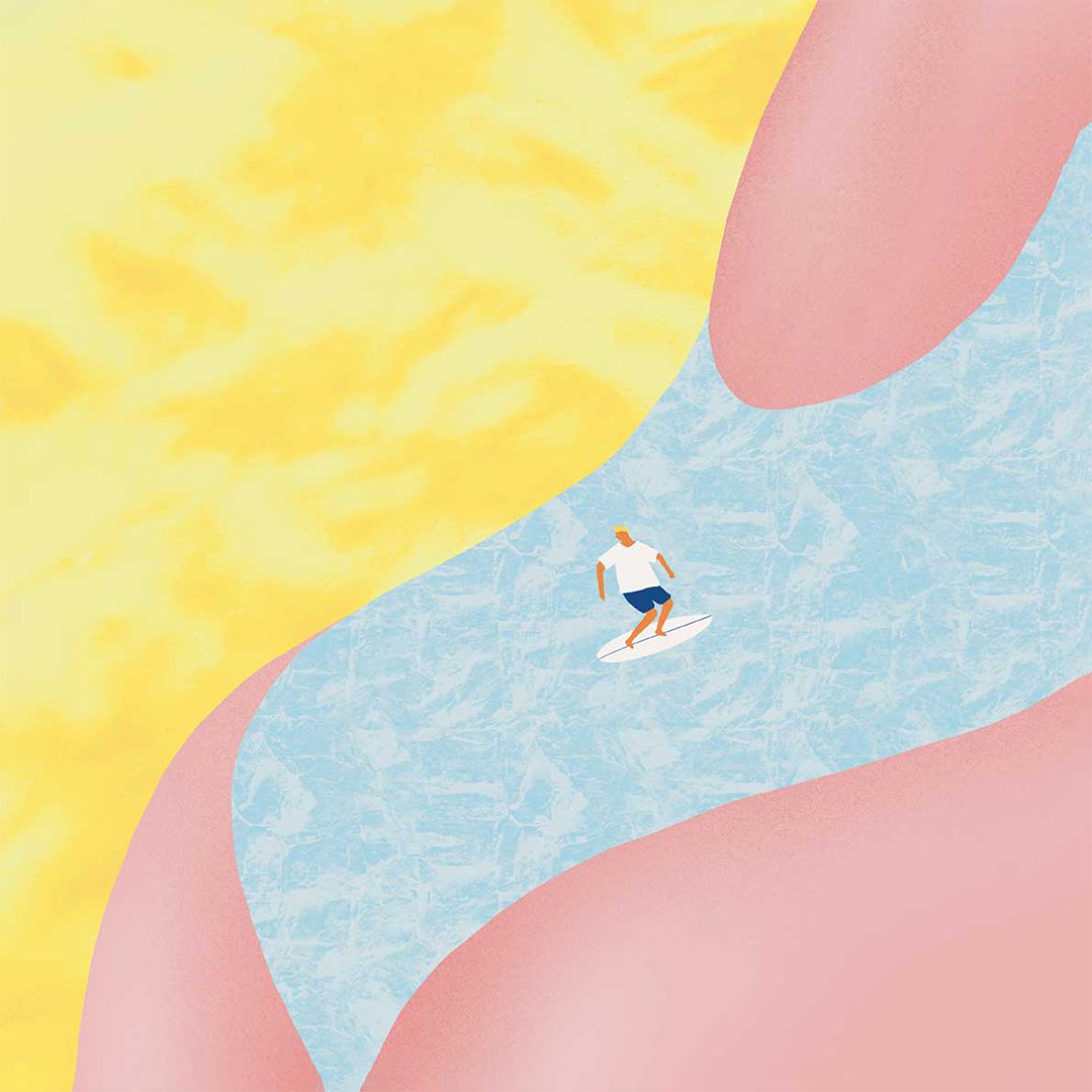 Poduszka na krzesło - Surfer - obrazek 2