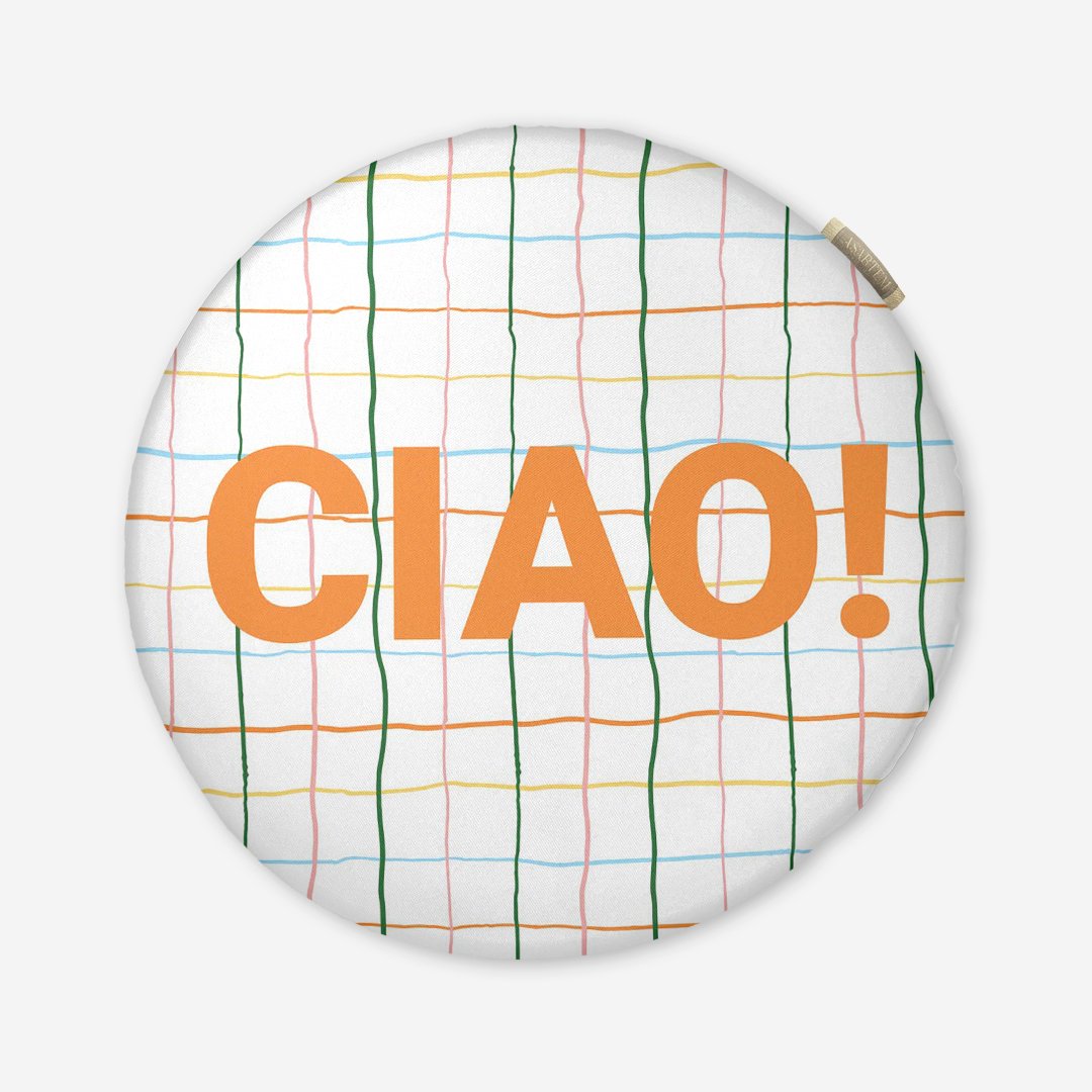 Poduszka na krzesło - Ciao - kratka - obrazek 6