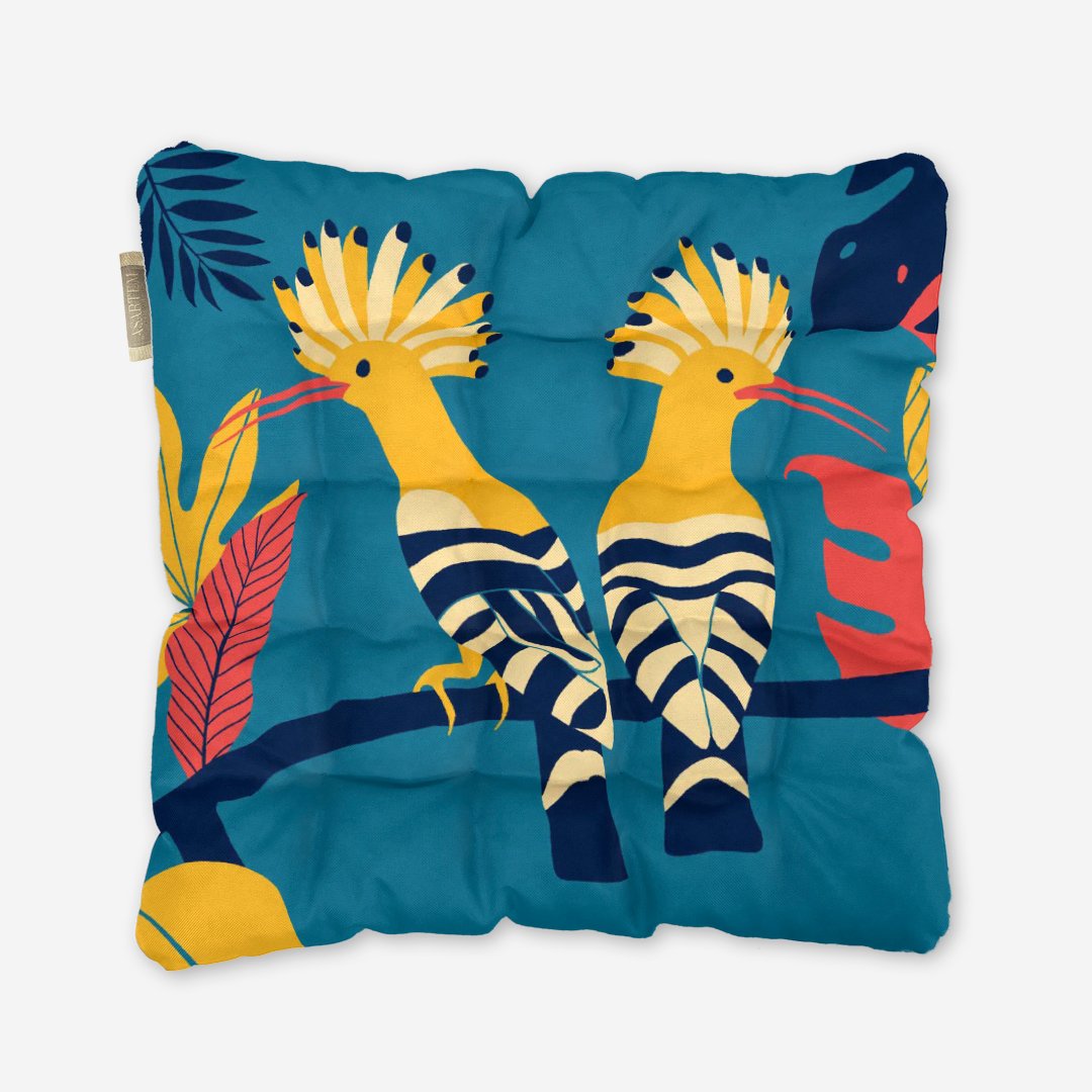 Poduszka na krzesło - Eurasian hoopoe - obrazek 4