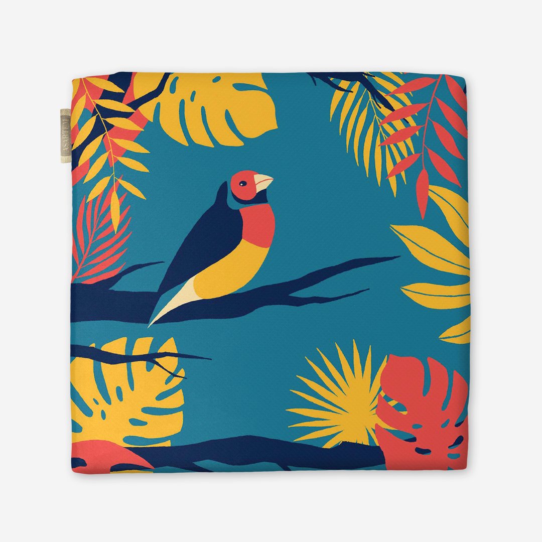 Poduszka na krzesło - Gouldian finch - obrazek 5