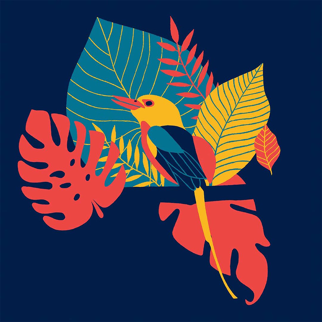 Poduszka na krzesło - The kingfisher - obrazek 2