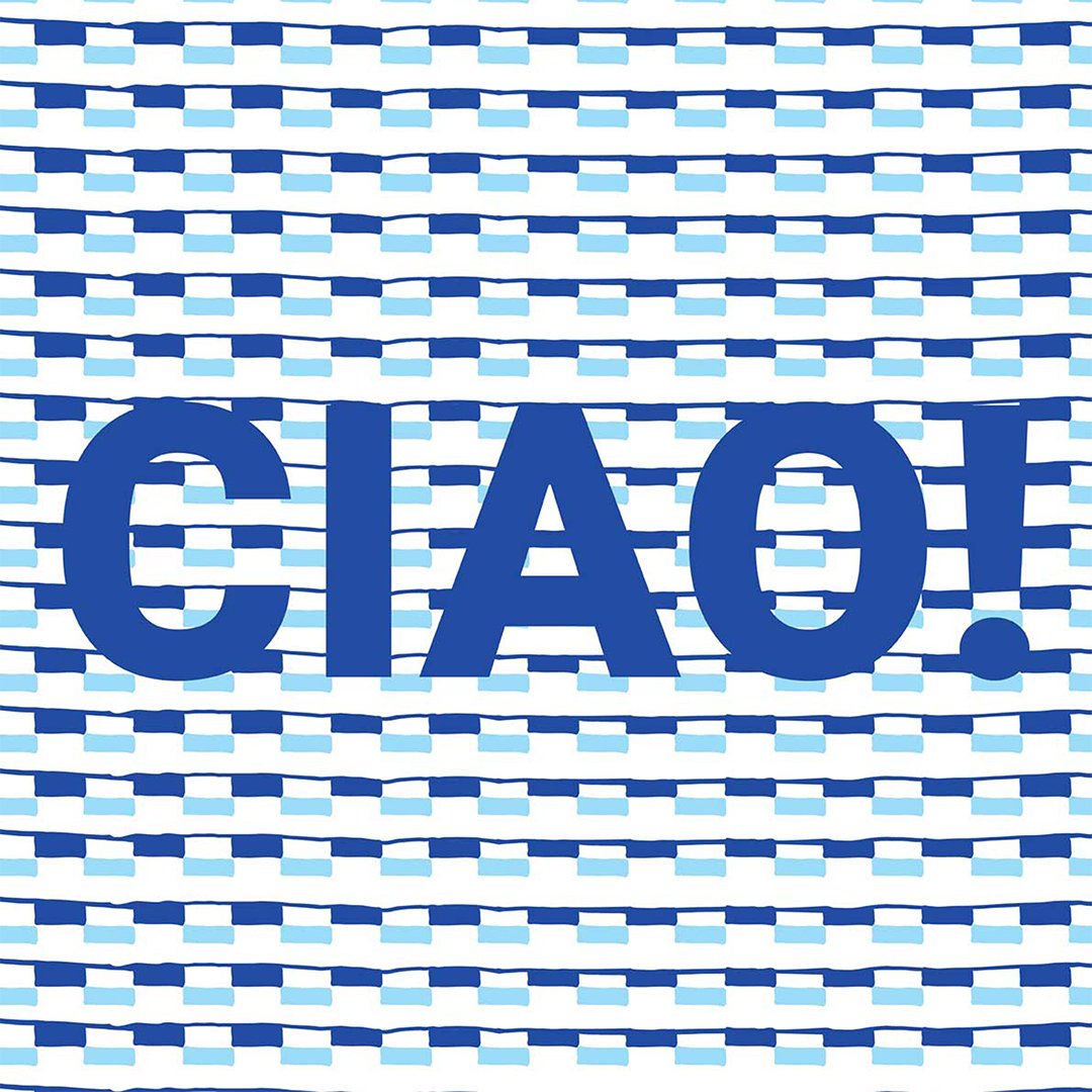 Poduszka na krzesło - Ciao niebieskie - obrazek 2