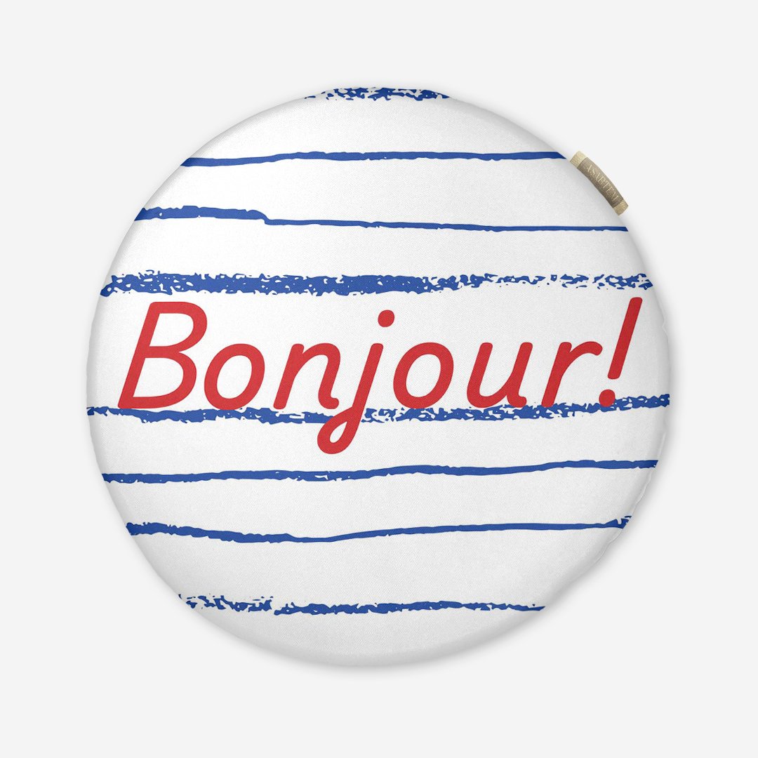 Poduszka na krzesło - Bonjour - obrazek 6