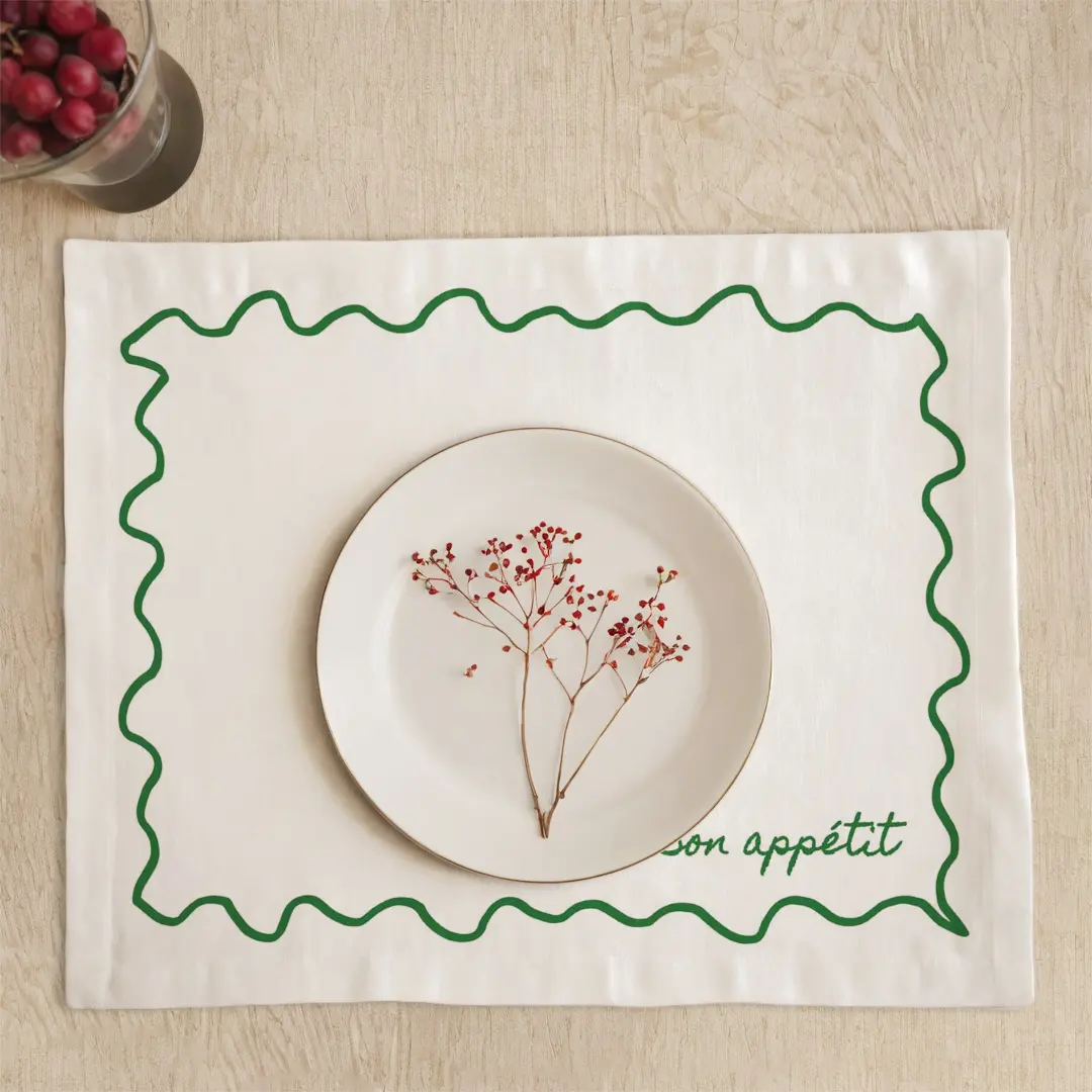 Podkładki - bon appetit - zielony - obrazek 3