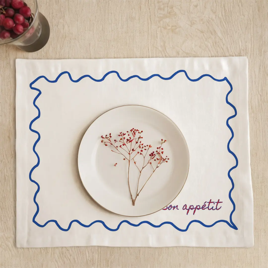 Podkładki - bon appetit - niebieski - obrazek 3