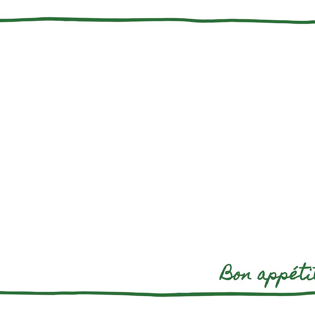 Podkładki - bon appetit - zielona ramka - obrazek 2