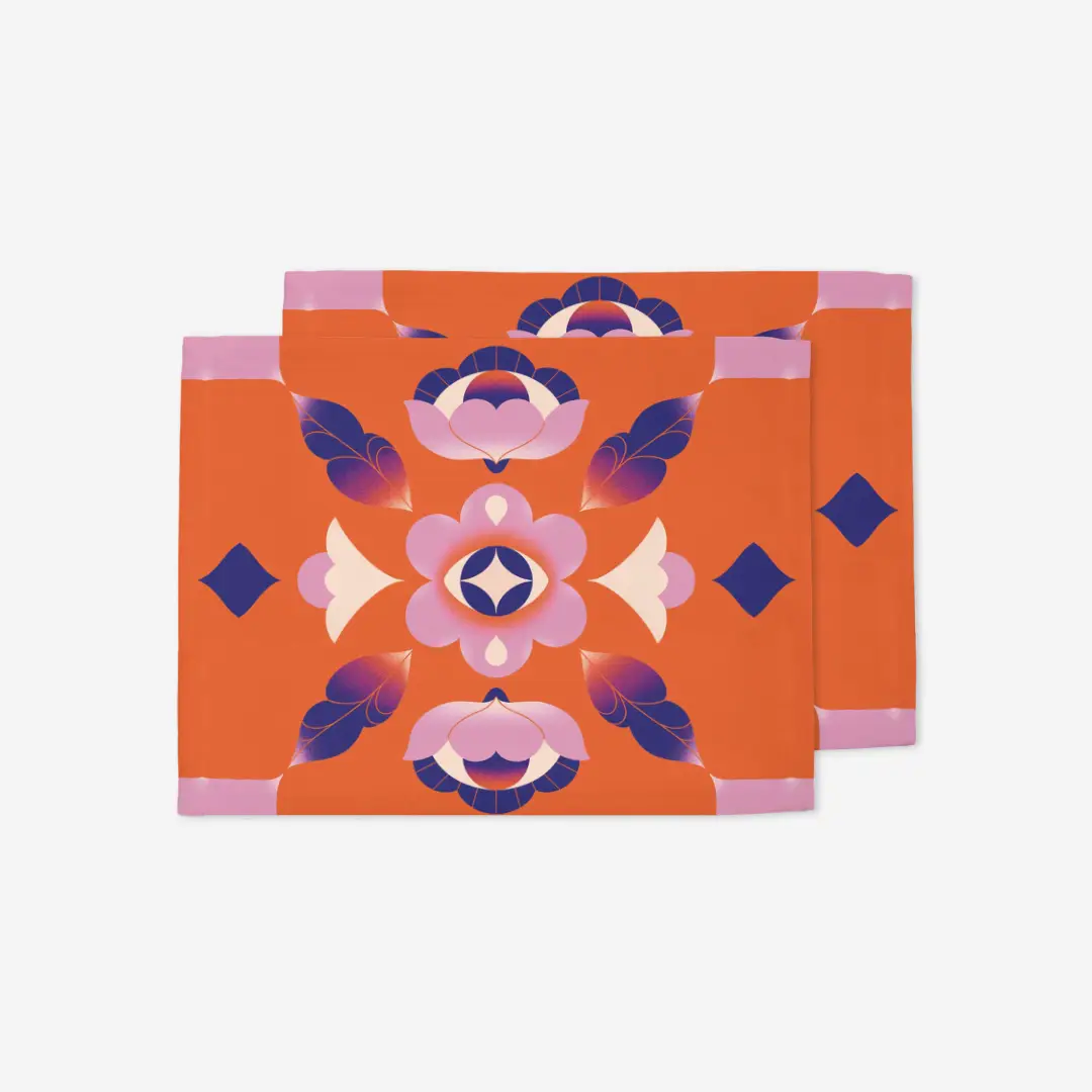 Podkładki No rain no flowers pomarańczowy 35x45 cm