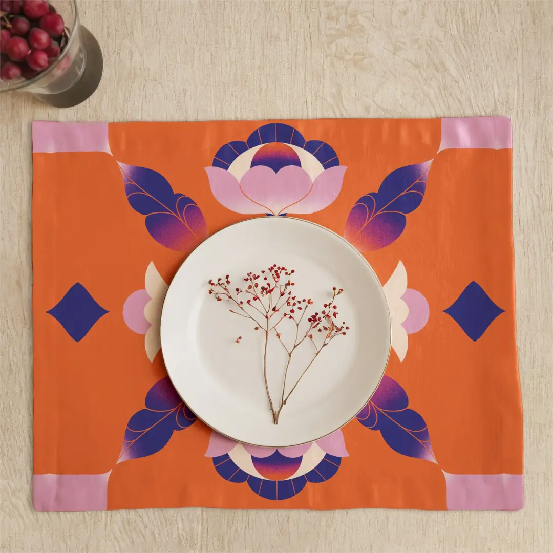 Podkładki No rain no flowers pomarańczowy 35x45 cm