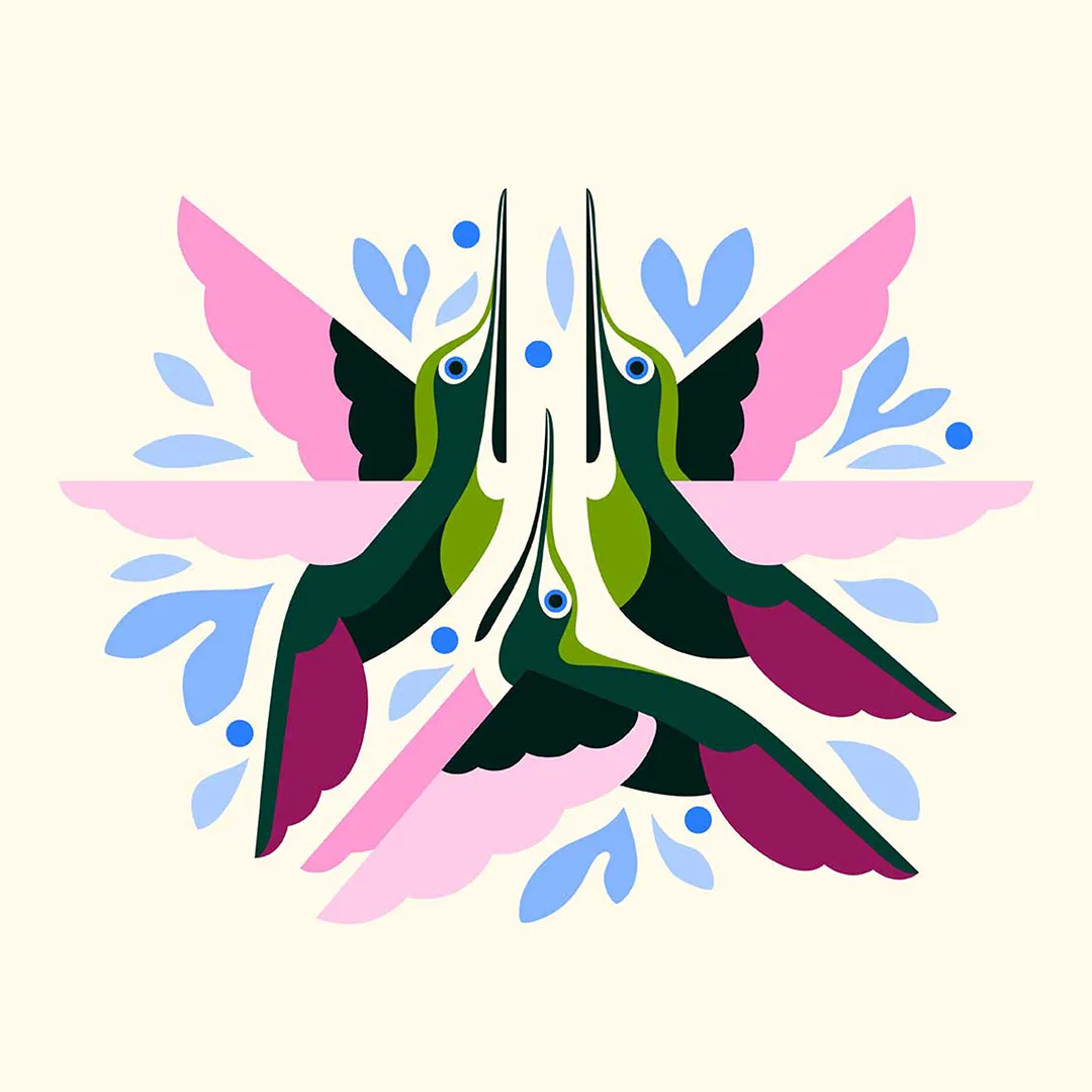 Serwetki - Kolibry - obrazek 2