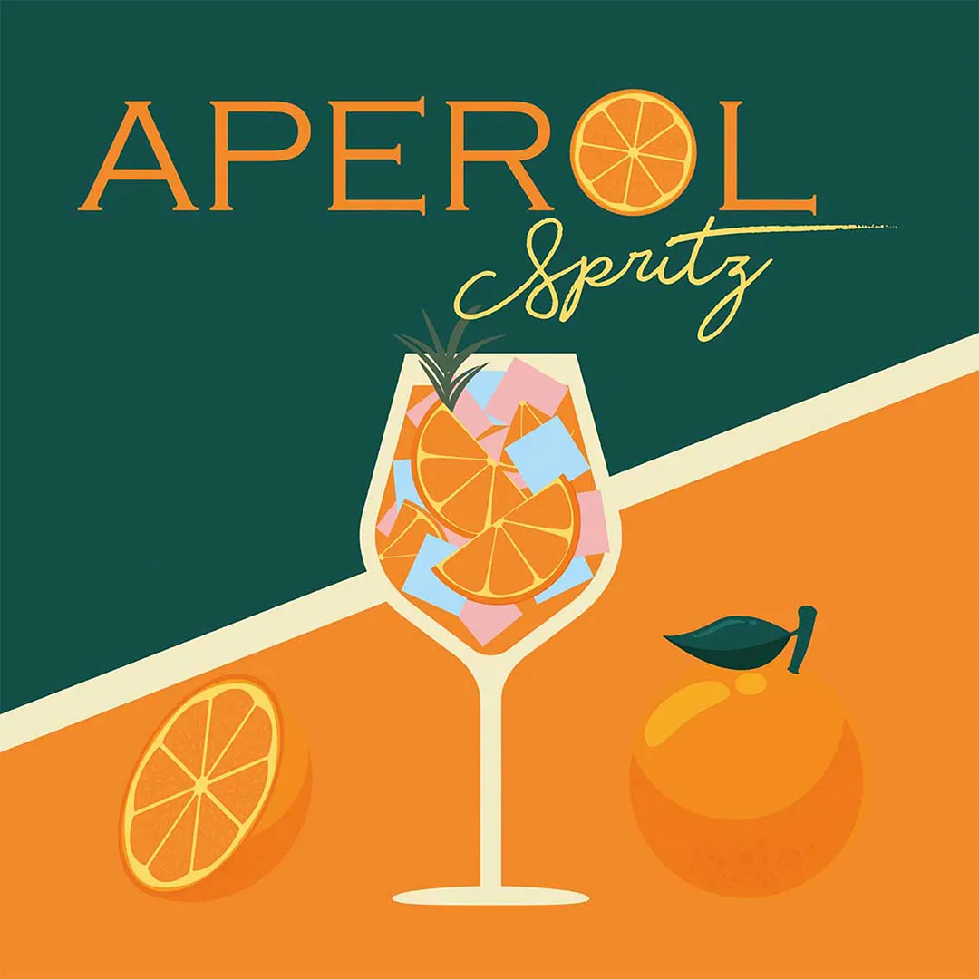 Serwetki - Aperol orange - obrazek 2
