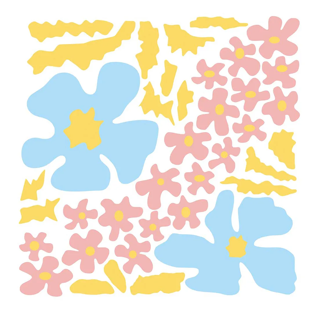 Serwetki - Colorful flowers - obrazek 2