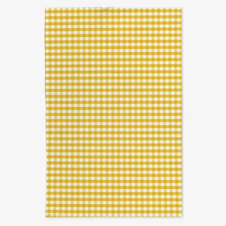 Ręcznik kuchenny żółta kratka 50x70 cm
