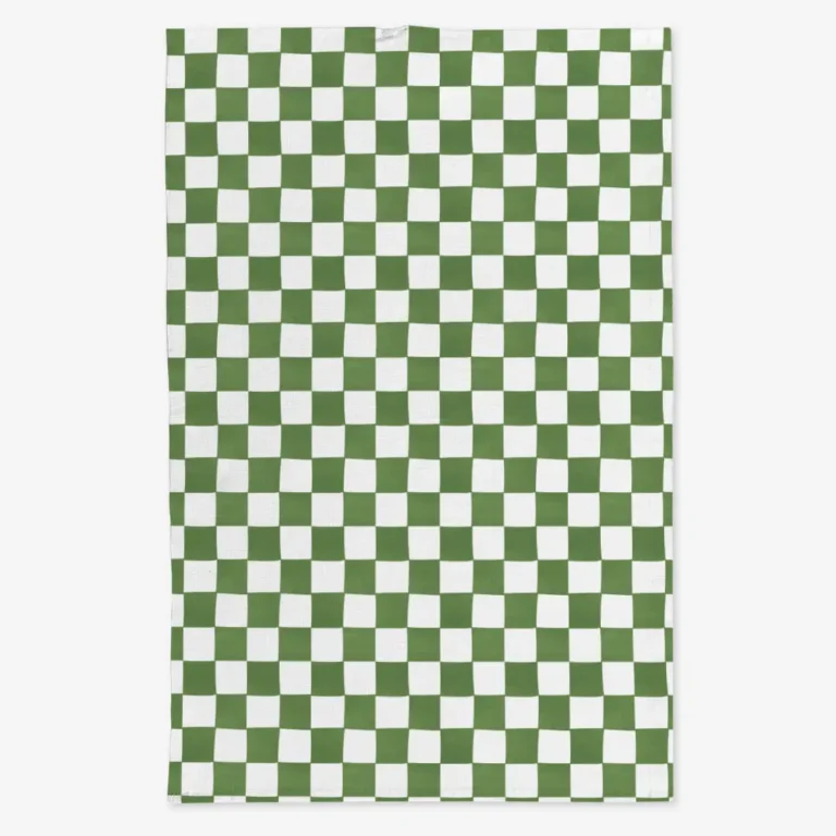Ręcznik kuchenny zielona krata 50x70 cm