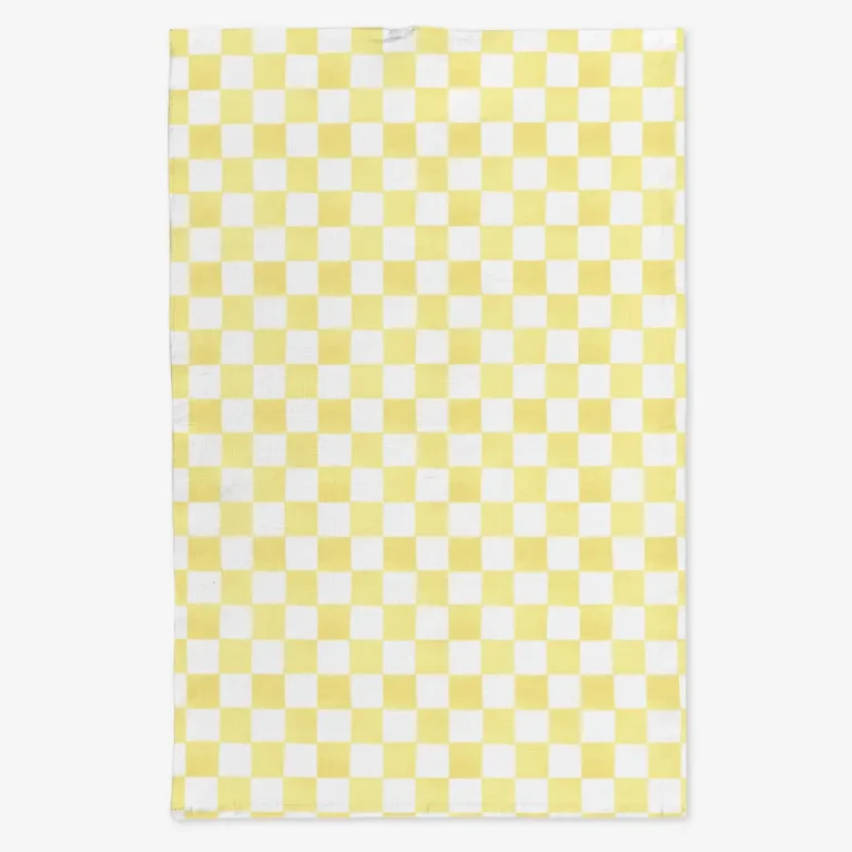 Ręcznik kuchenny żółta krata 50x70 cm