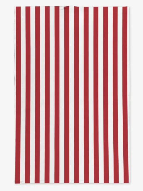 Ręcznik kuchenny czerwone paski 2 cm 50x70 cm