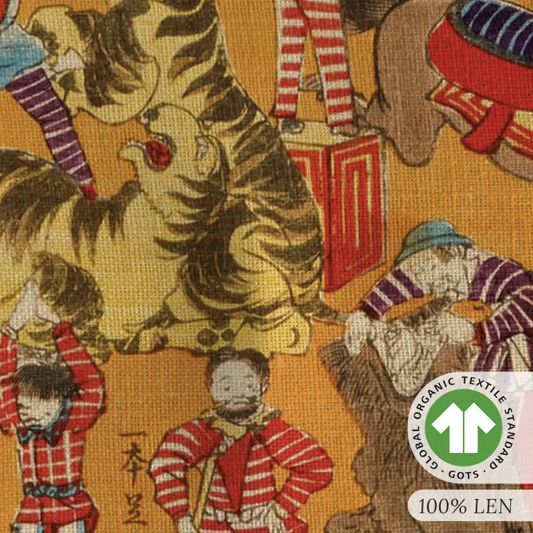 Ręcznik kuchenny - cyrk ukiyo-e - obrazek 3