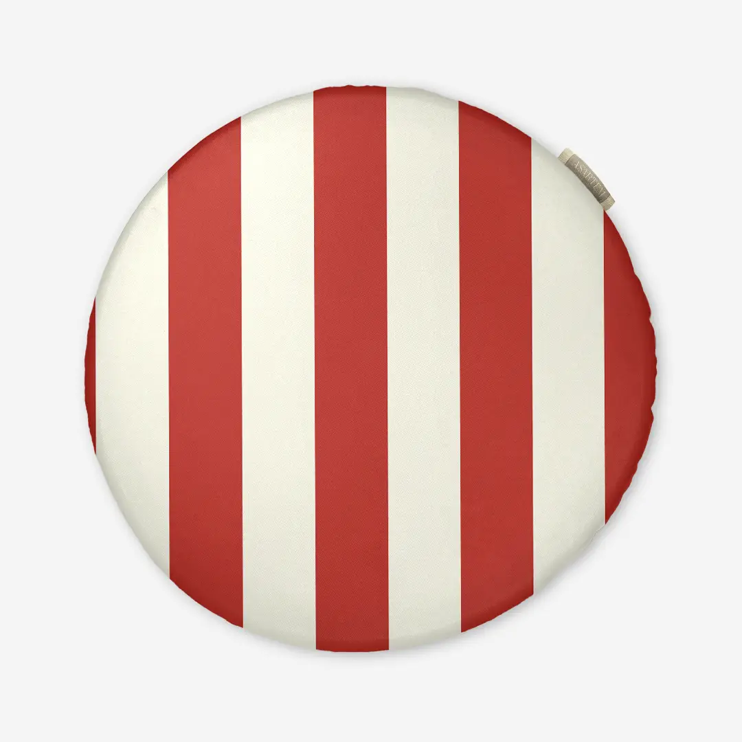 Poduszka świąteczna na krzesło klasyczne czerwone pasy 40x40 cm