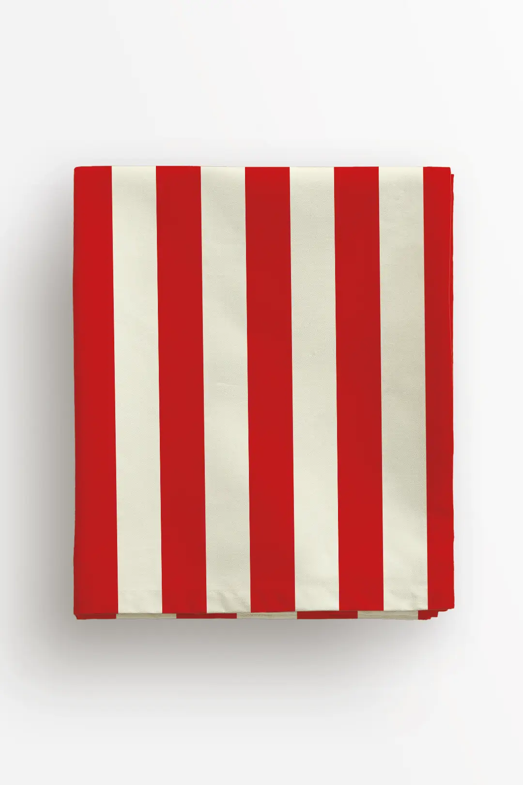 Obrus świąteczny klasyczne czerwone pasy 100x100 cm
