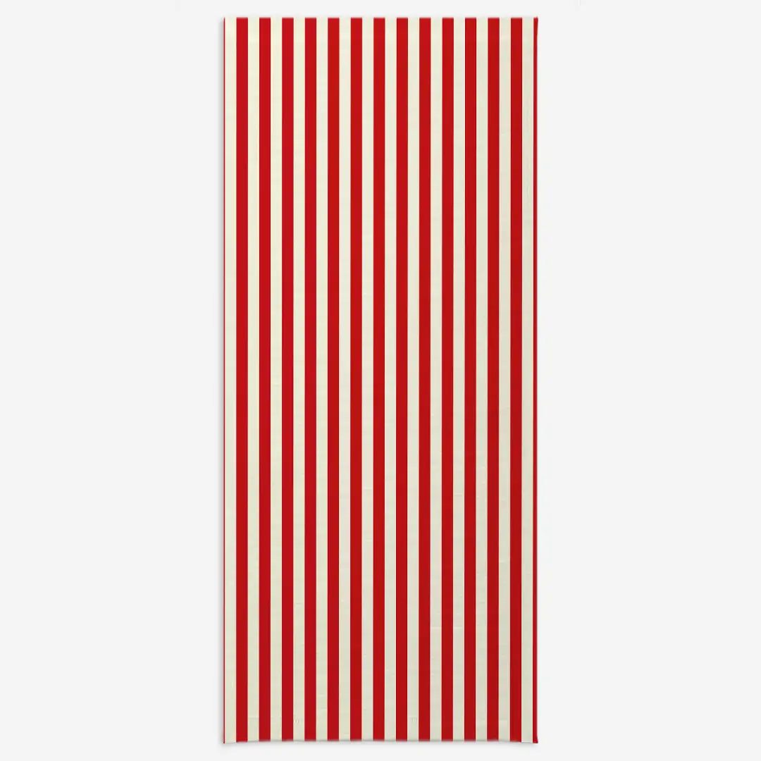 Obrus świąteczny klasyczne czerwone pasy 140x320 cm