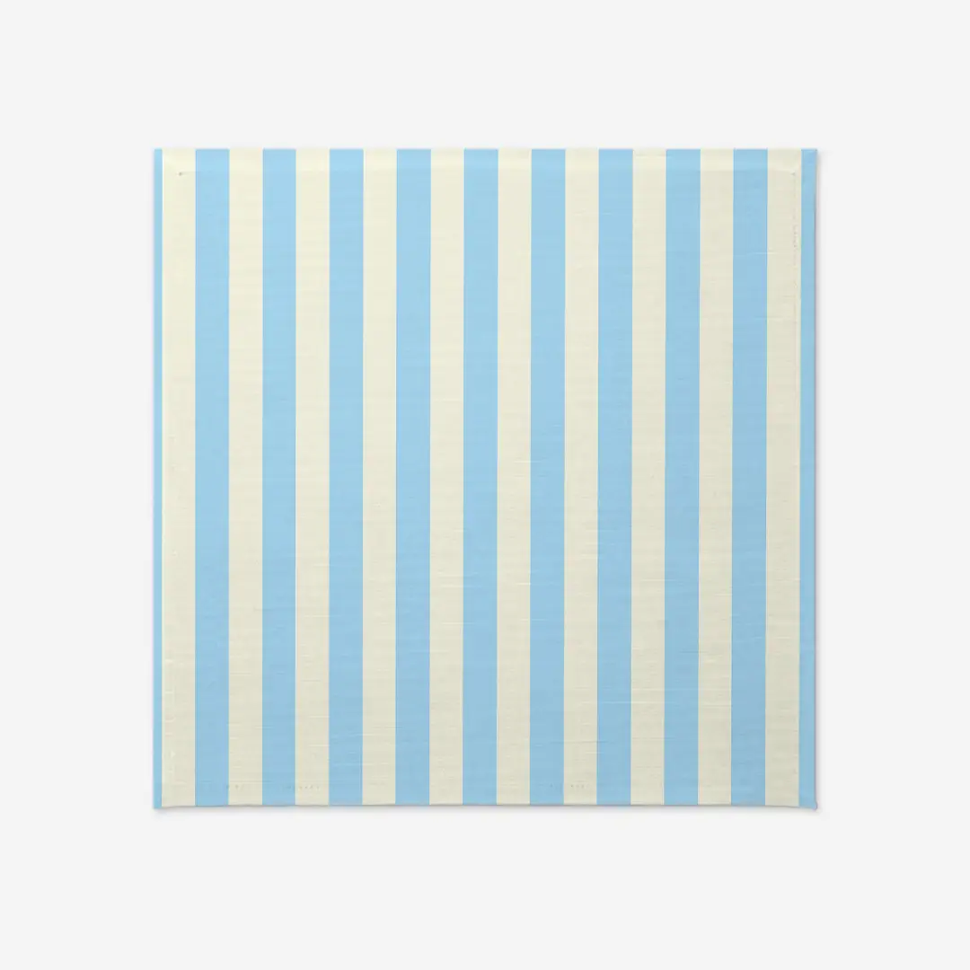 Obrus świąteczny klasyczne błękitne pasy 100x100 cm