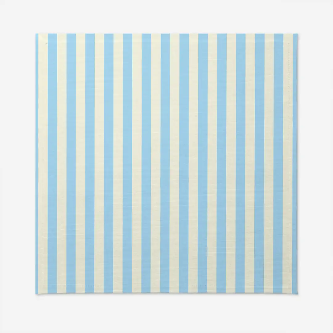 Obrus świąteczny klasyczne błękitne pasy 140x140 cm