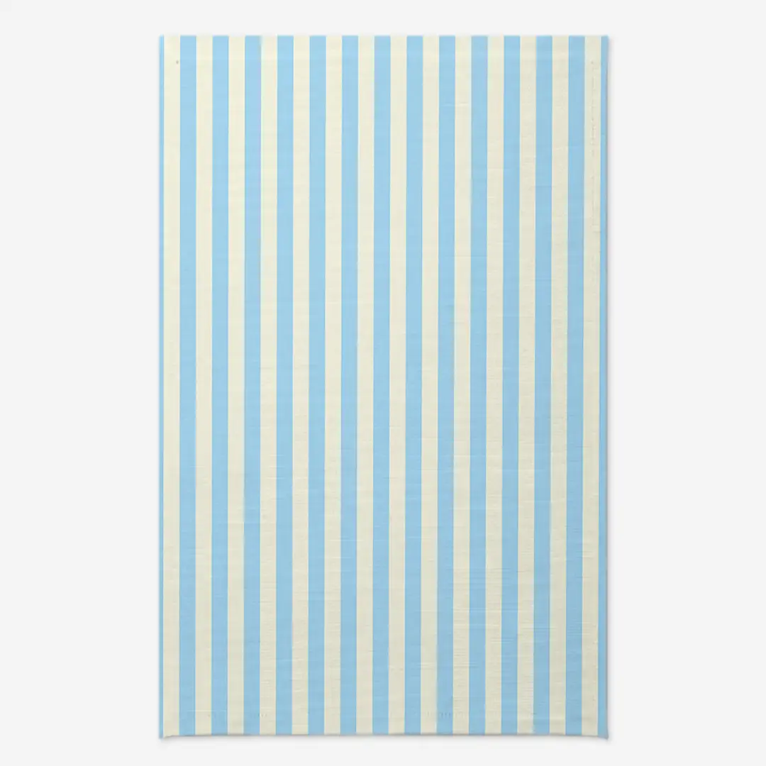 Obrus świąteczny klasyczne błękitne pasy 140x220 cm