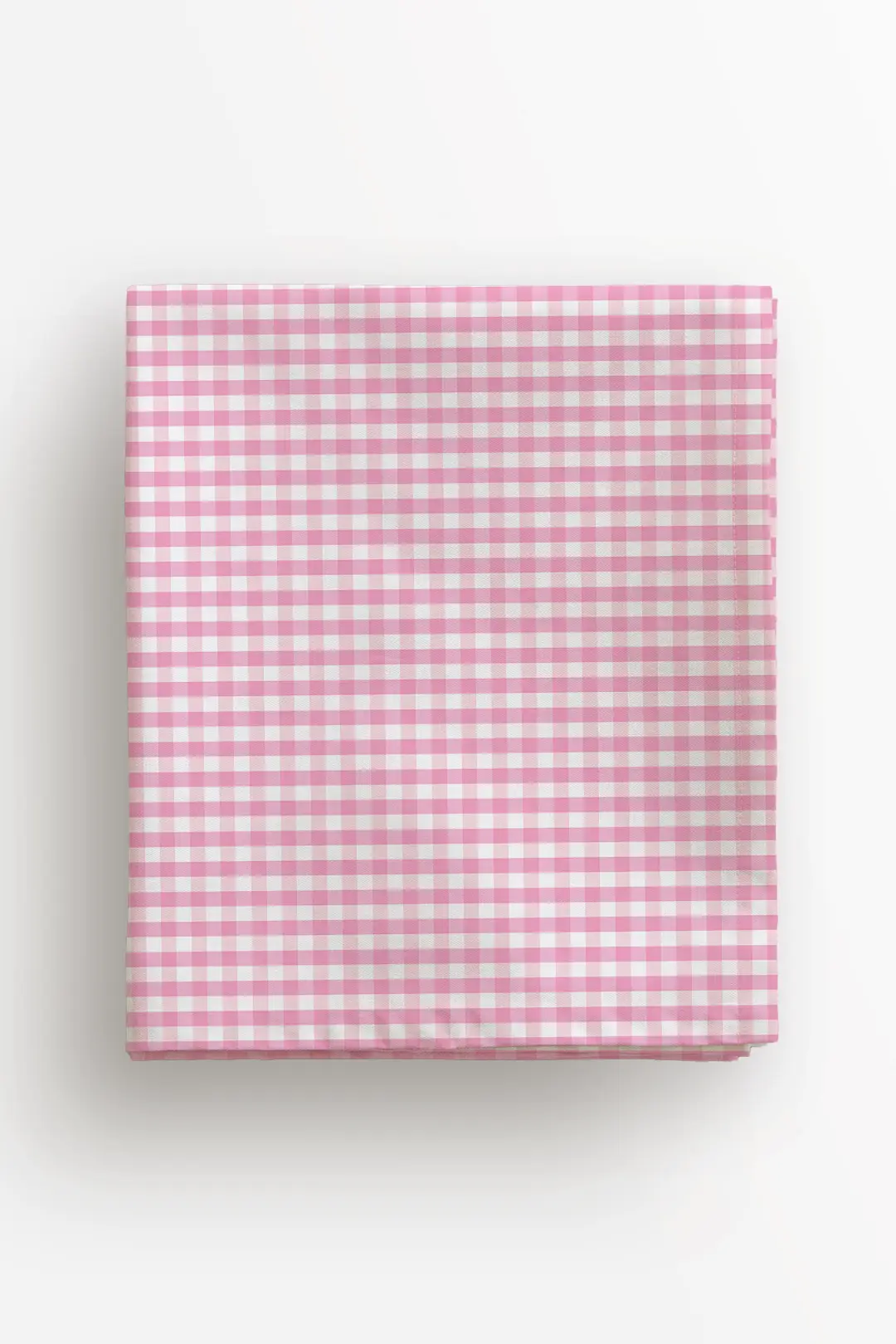 Obrus różowa kratka 100x100 cm