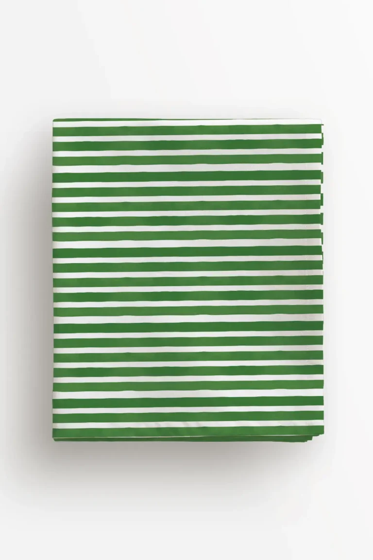 Obrus zielone paski 100x100 cm