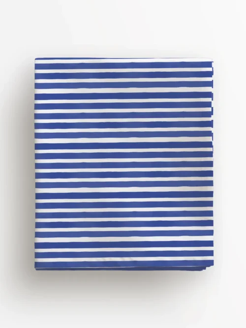 Obrus niebieskie paski 100x100 cm