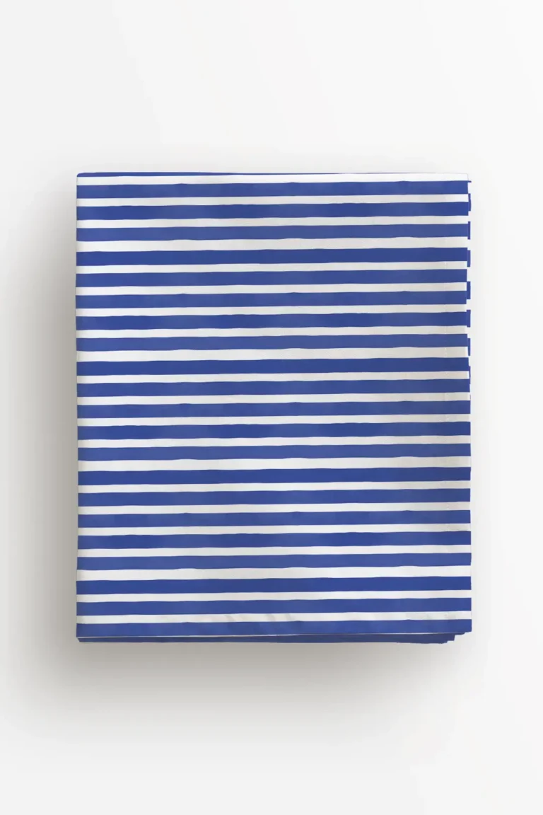 Obrus niebieskie paski 100x100 cm