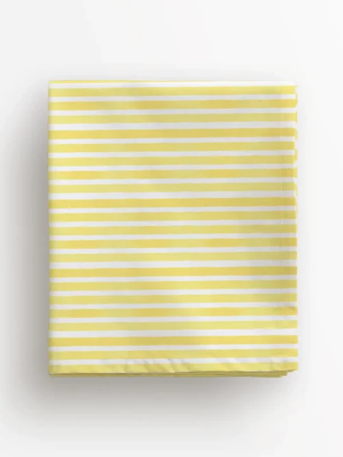 Obrus żółte paski 100x100 cm