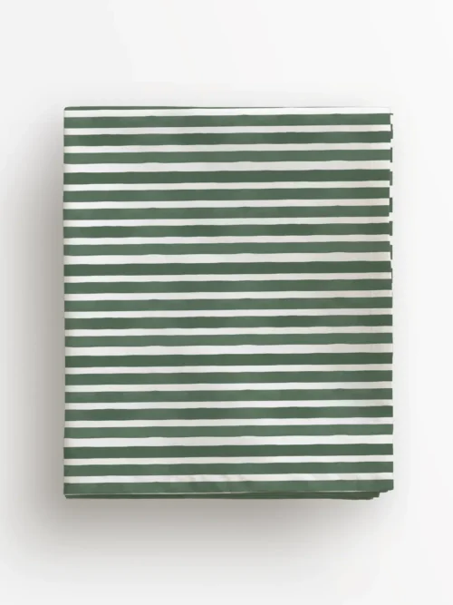 Obrus ciemnozielone paski 100x100 cm