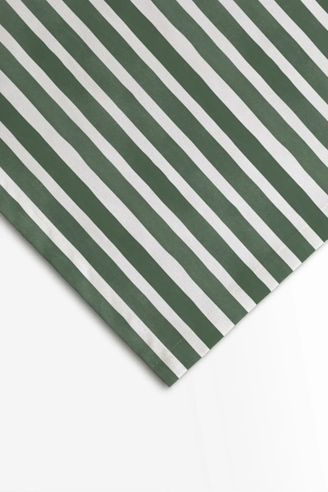 Obrus ciemnozielone paski 100x100 cm