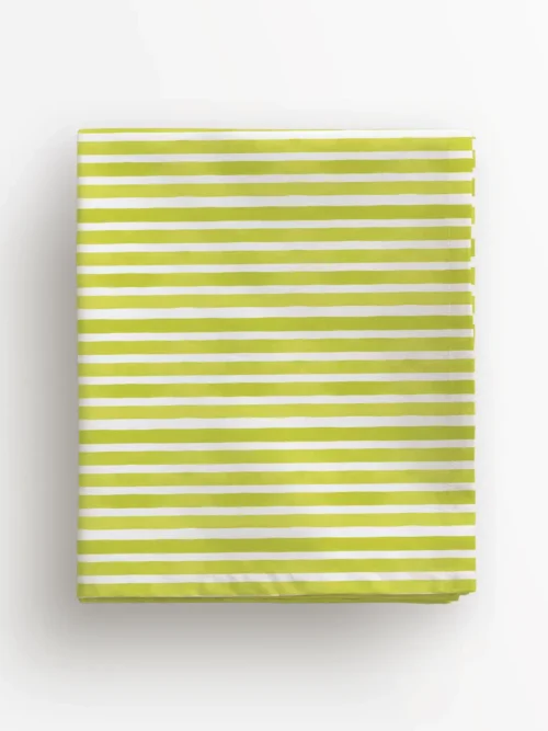Obrus jasno zielone paski 100x100 cm