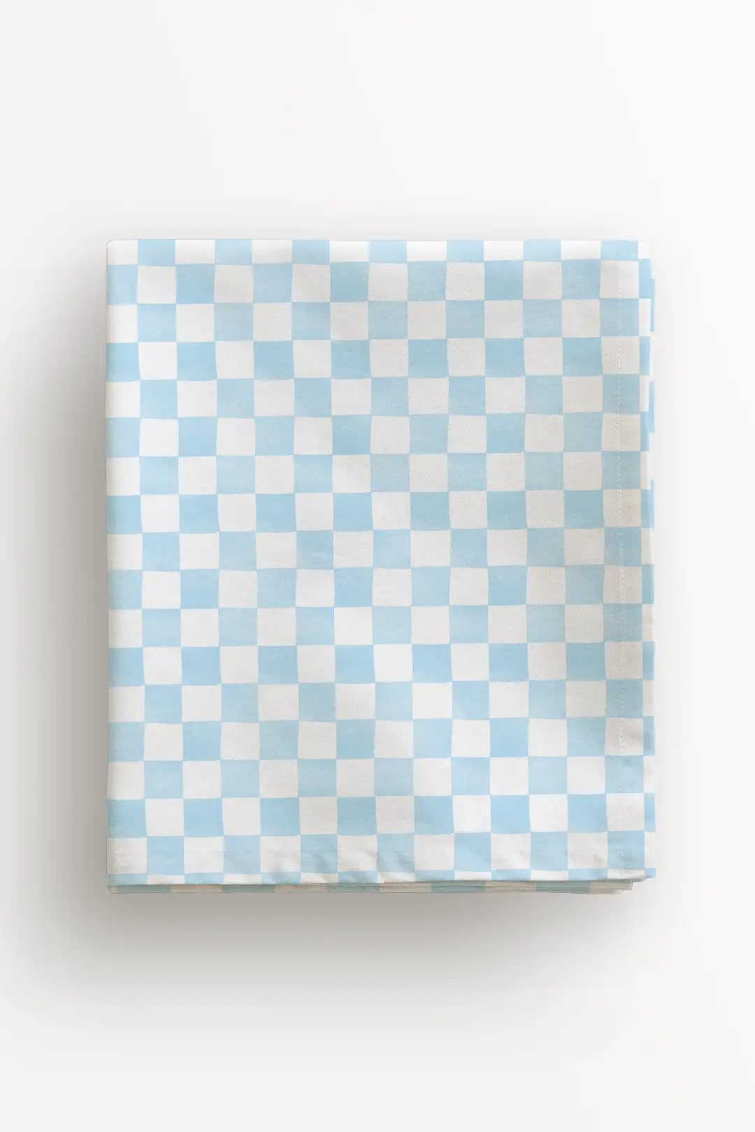 Obrus świąteczny błękitna krata 100x100 cm