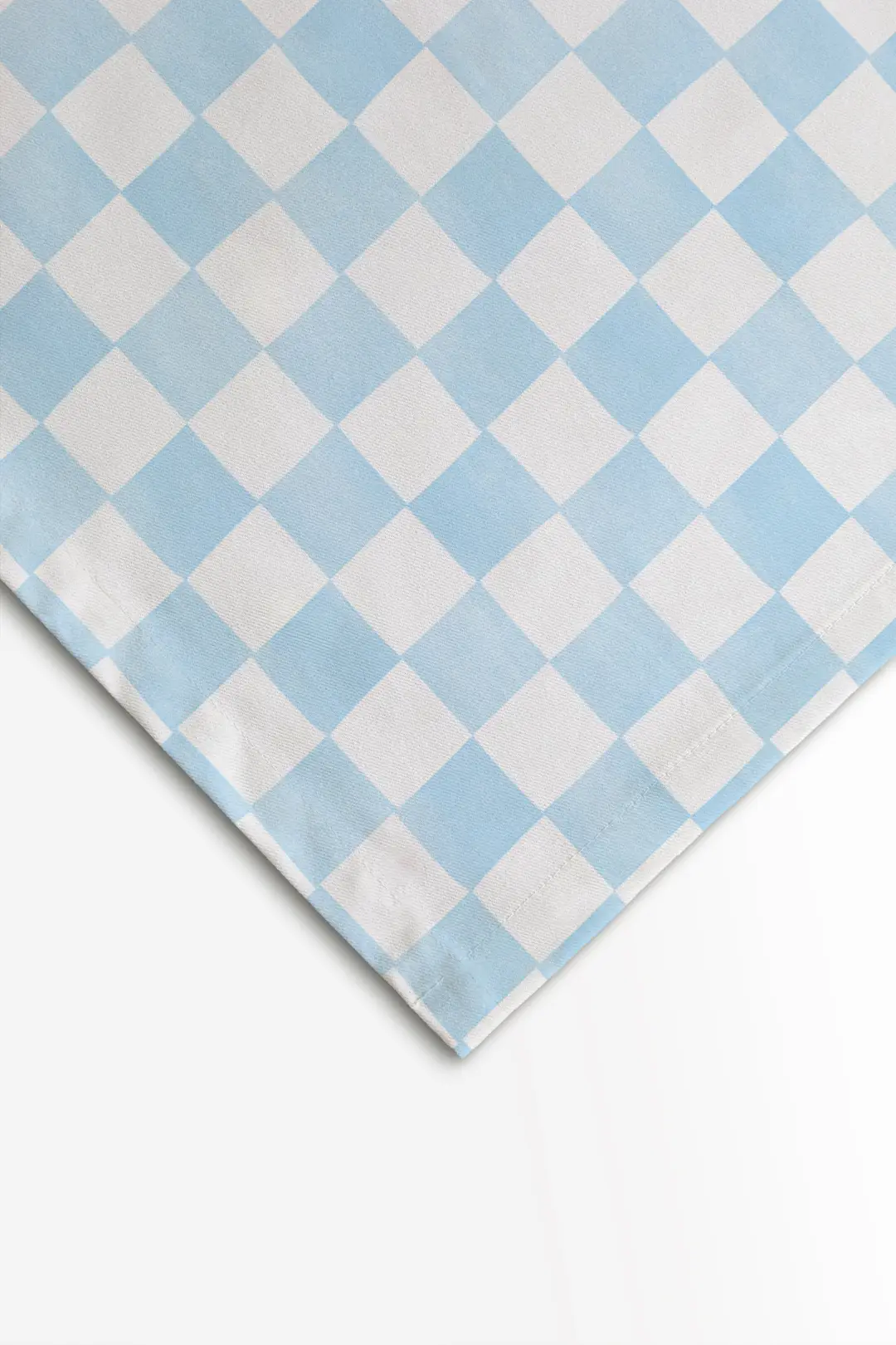 Obrus świąteczny błękitna krata 100x100 cm