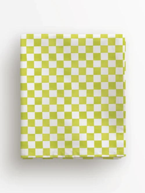 Obrus jasnozielona krata 100x100 cm