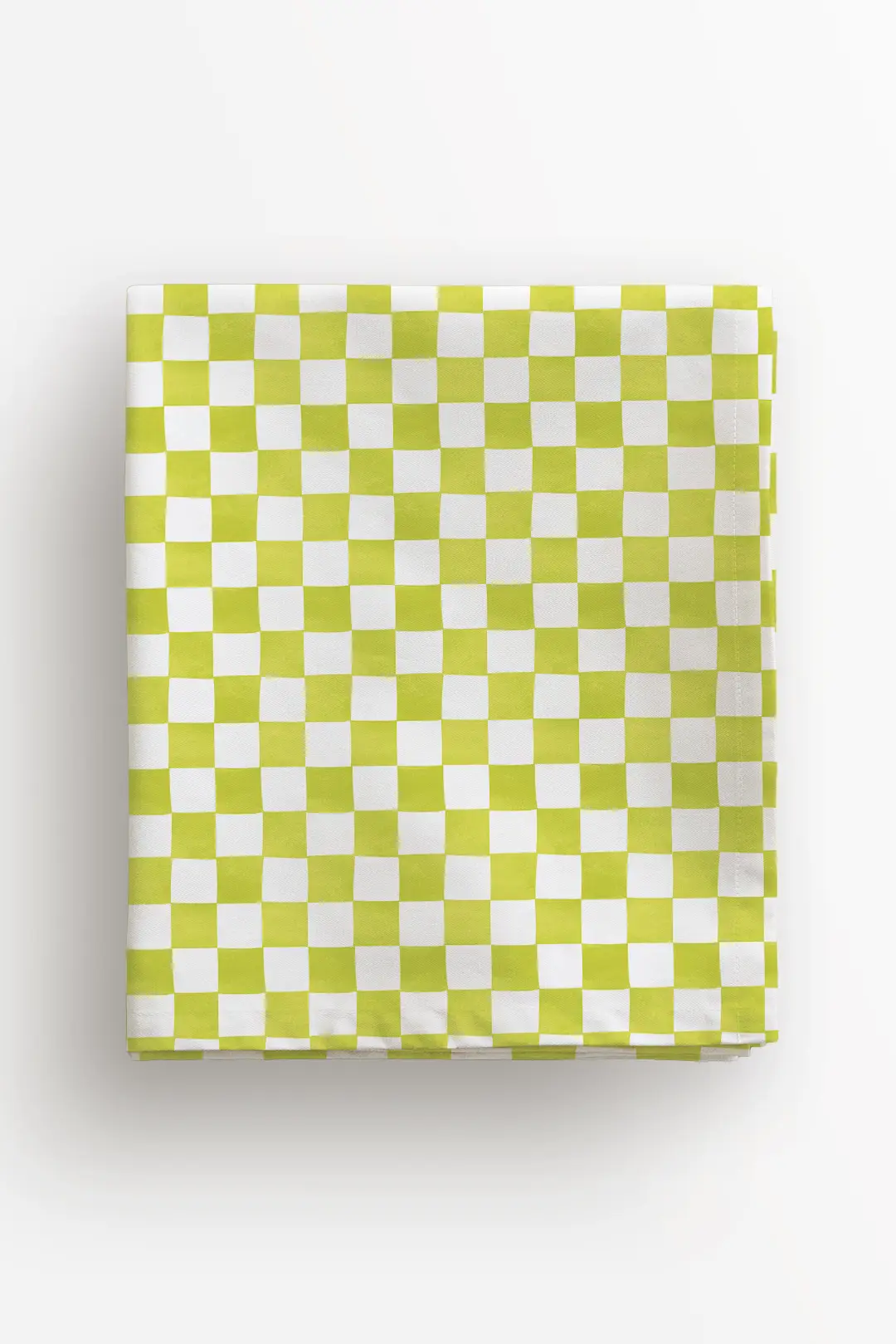 Obrus jasnozielona krata 100x100 cm