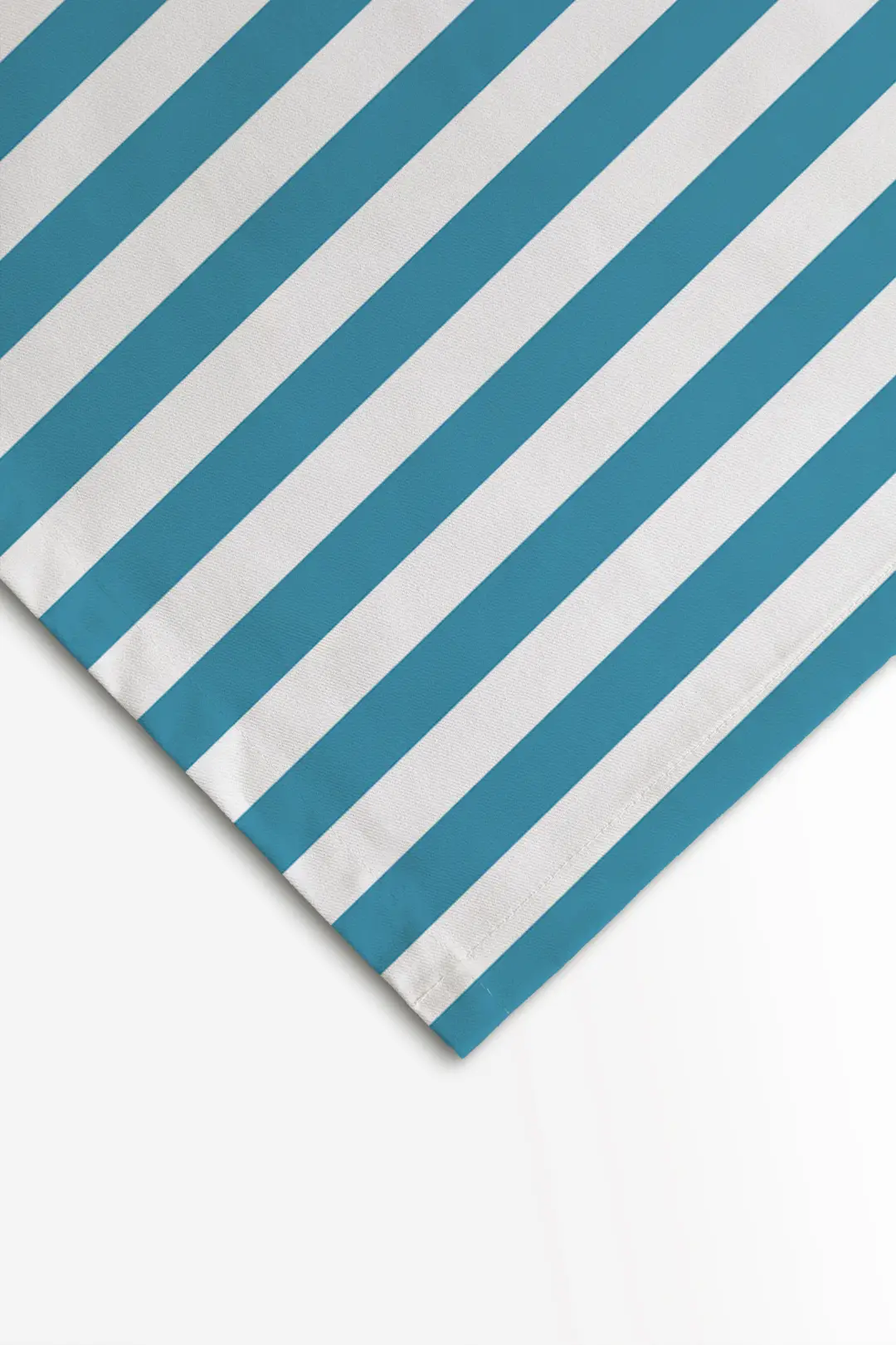 Obrus świąteczny błękitne paski 2 cm 100x100 cm