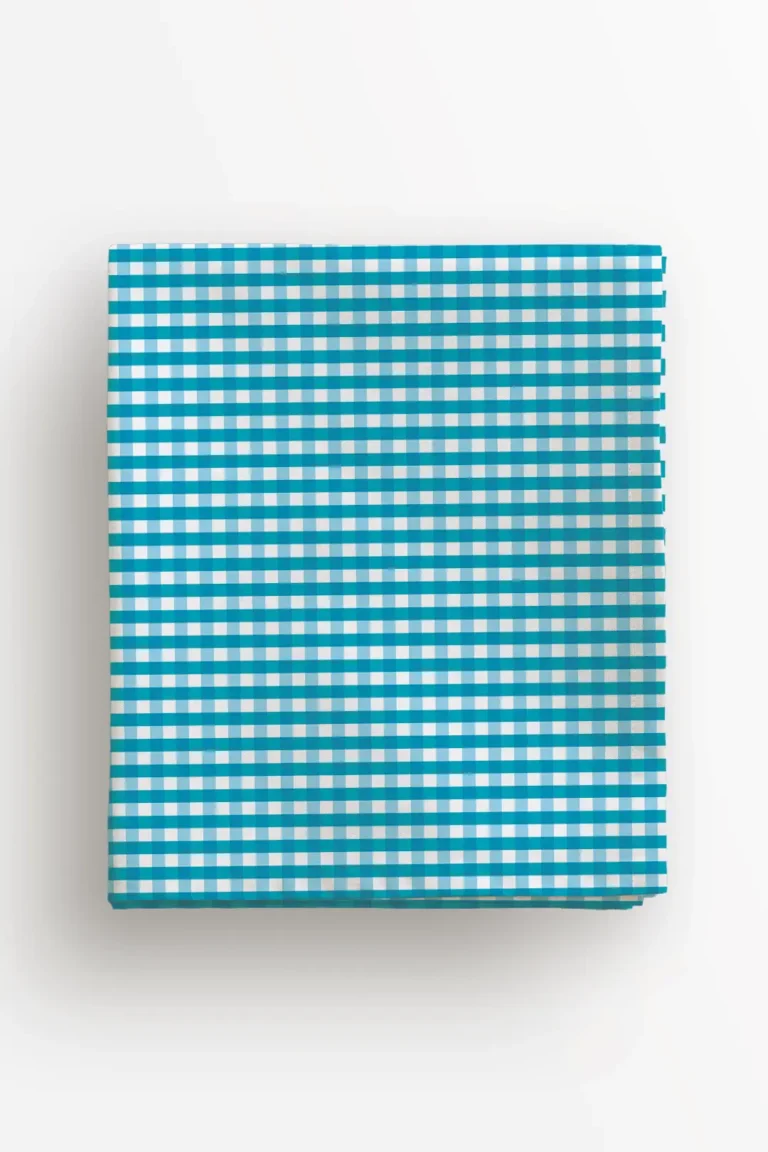 Obrus błękitna kratka 100x100 cm