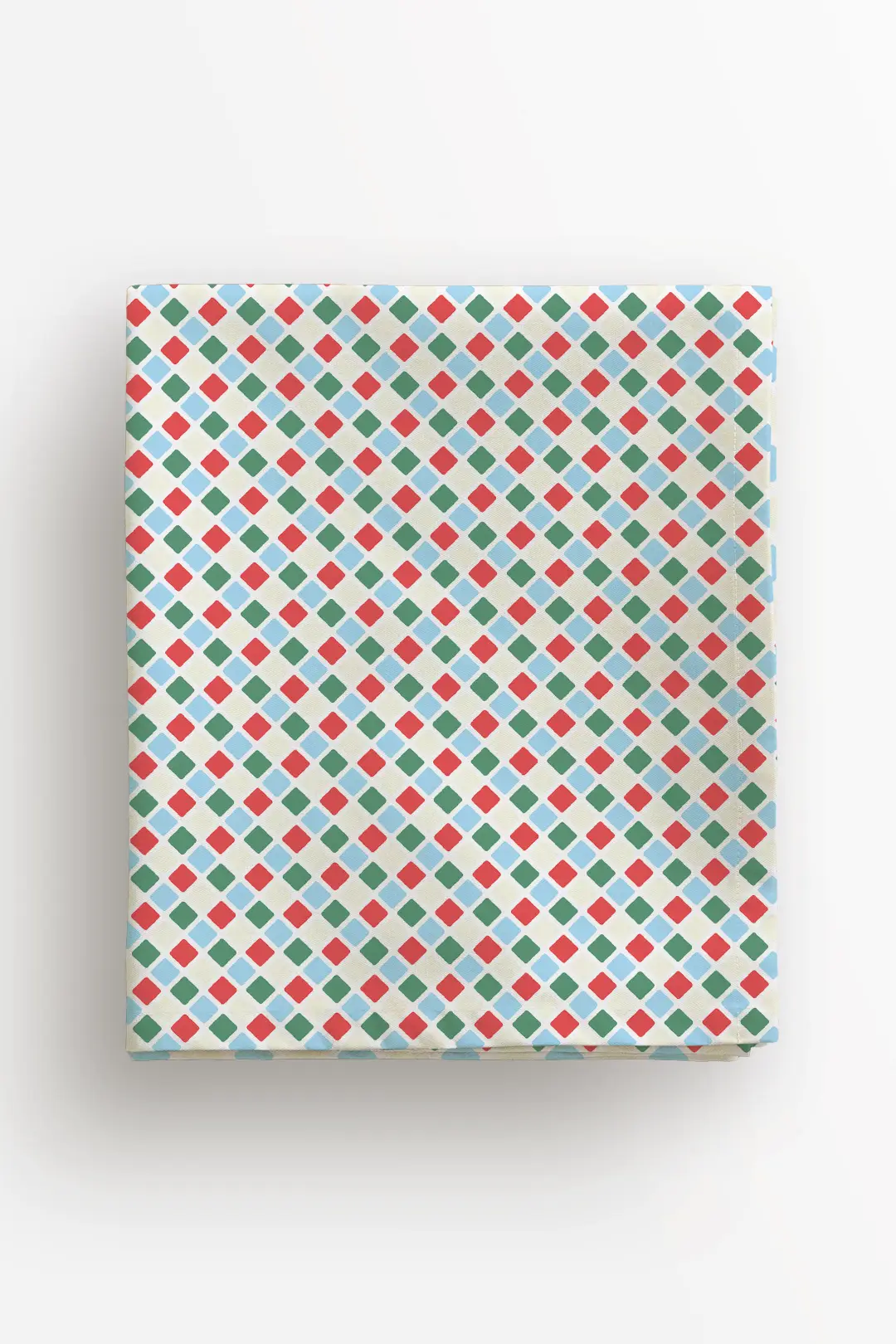 Obrus świąteczny Kolorowe romby 100x100 cm