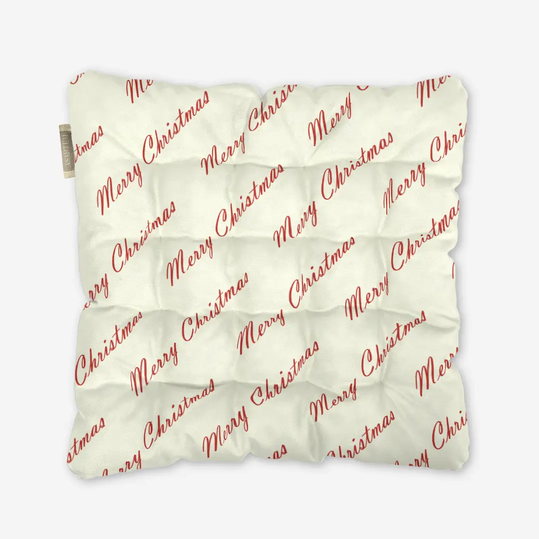 Poduszka świąteczna na krzesło Merry Christmas 40x40 cm