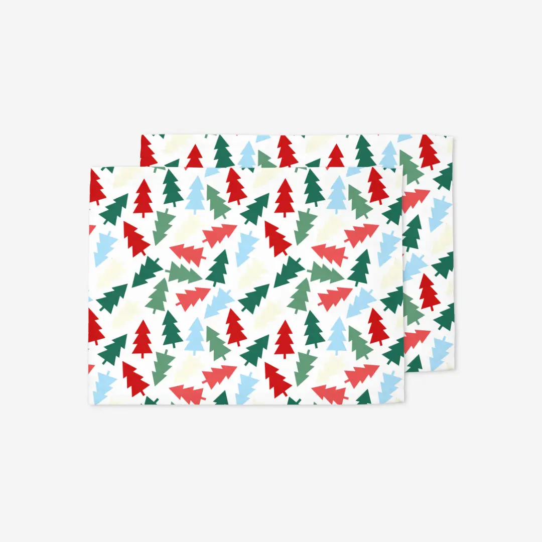 Podkładki świąteczne Kolorowe choinki 35x45 cm