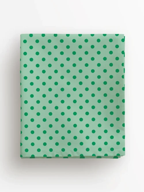Obrus zielone kropki 100x100 cm