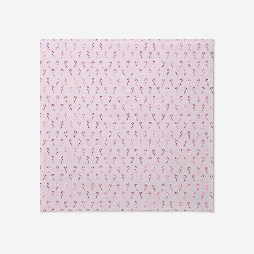 Obrus świąteczny Laski świąteczne róż 100x100 cm