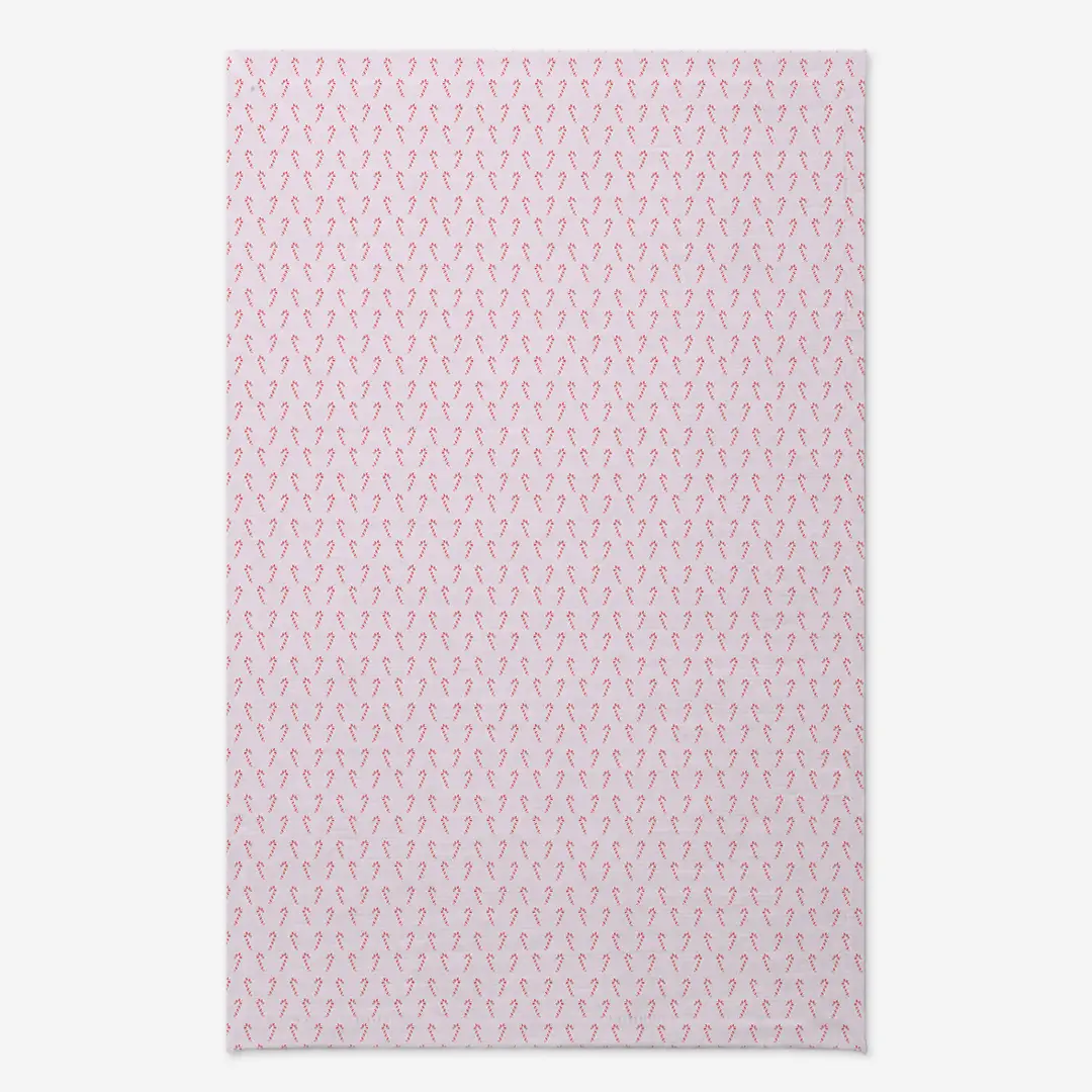 Obrus świąteczny Laski świąteczne róż 140x220 cm